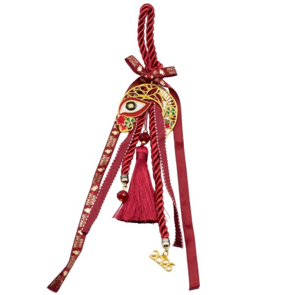 0Γούρι Χειροποίητo Μεταλλικό με Σχέδιο - G202629