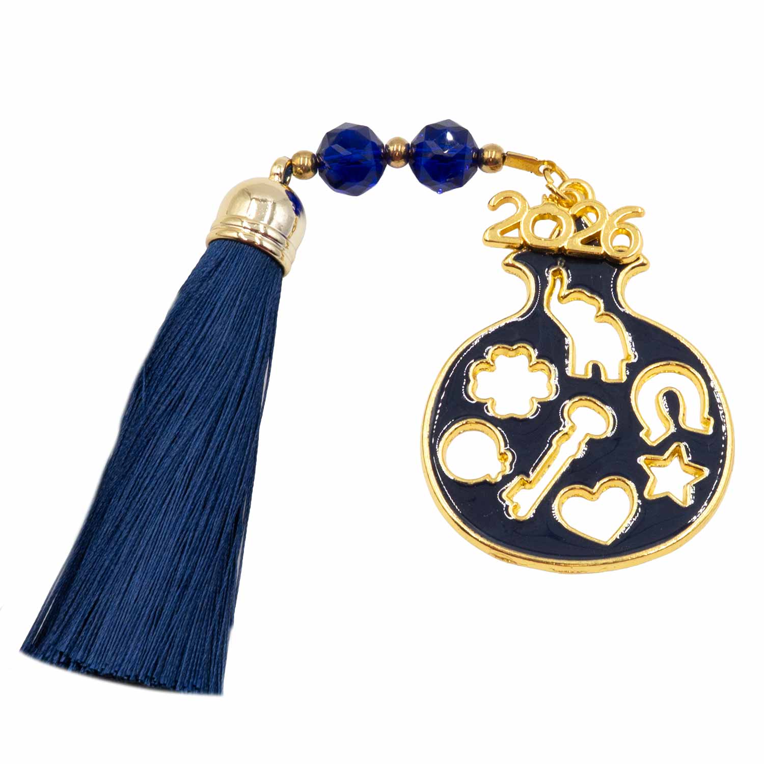 Γούρι Χειροποίητo Μεταλλικό με Σχέδιο - G202721