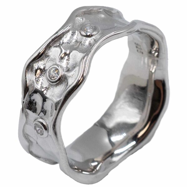 Δαχτυλίδι Ασημένιο Επιπλατινωμένο με Ζιργκόν - TR58