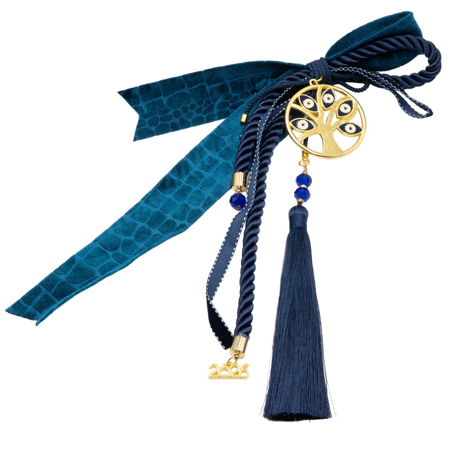 Γούρι Χειροποίητo Μεταλλικό με Σχέδιο - G20265