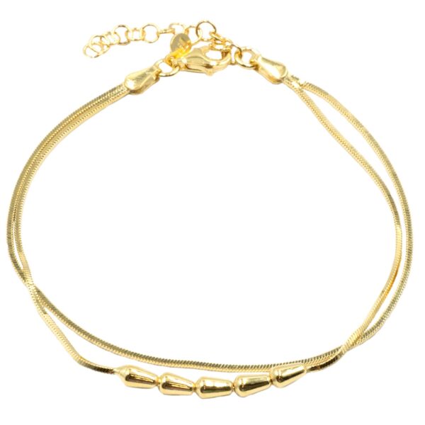 Βραχιόλι Χεριού Ασημένιο Επιχρυσωμένο - SBIT82