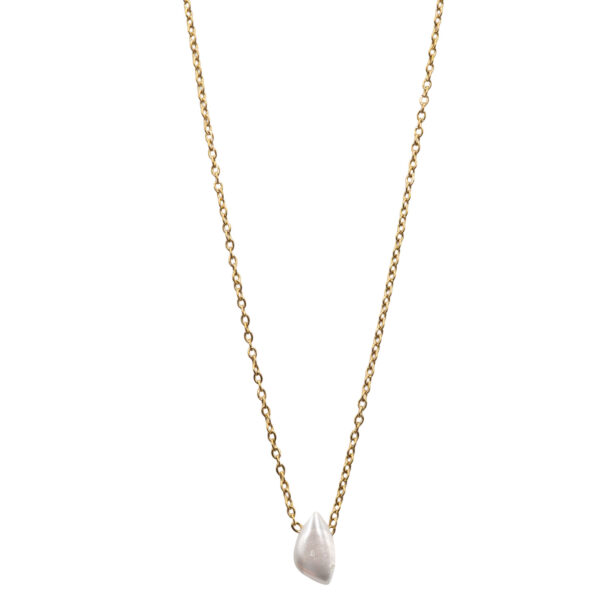 Κολιέ από Επιχρυσωμένο Ατσάλι με Σχέδιο – KOL58