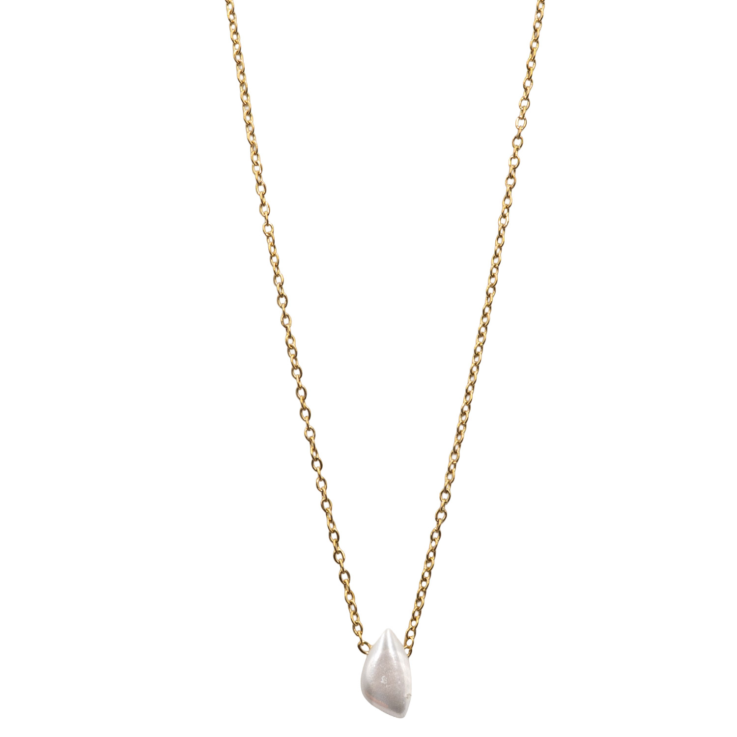 Κολιέ από Επιχρυσωμένο Ατσάλι με Σχέδιο – KOL58