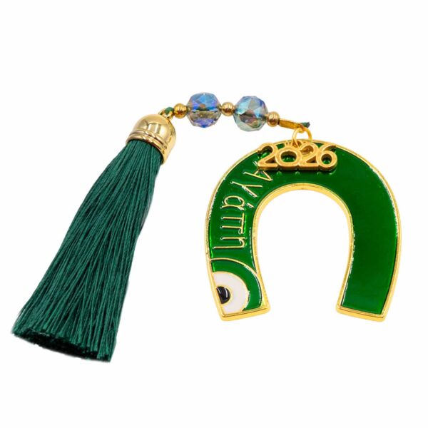 Γούρι Χειροποίητo Μεταλλικό με Σχέδιο - G202723