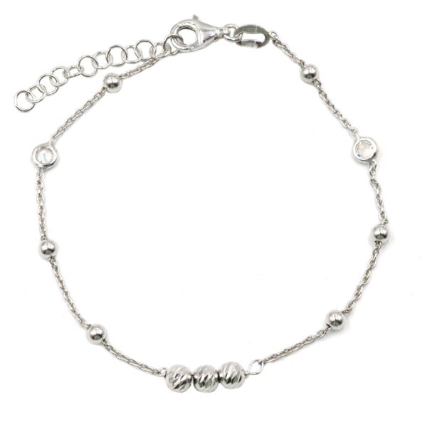 Βραχιόλι Χεριού Ασημένιο Επιπλατινωμένο - SBIT99