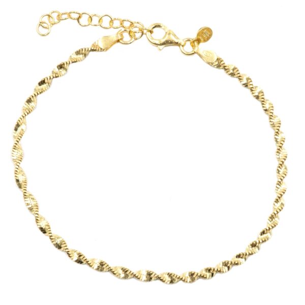 Βραχιόλι Χεριού Ασημένιο Επιχρυσωμένο - SBIT107