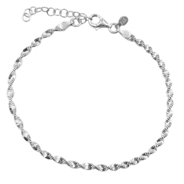 Βραχιόλι Χεριού Ασημένιο Επιπλατινωμένο - SBIT106