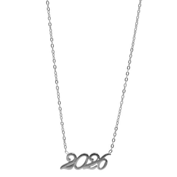 Κολιέ Γούρι 2026 Χριστουγεννιάτικο από Ανοξείδωτο Ατσάλι - G202755