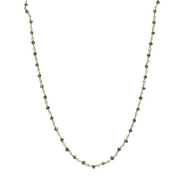 Κολιέ Ασημένιο με Σχέδιο Επιχρυσωμένο- AS16