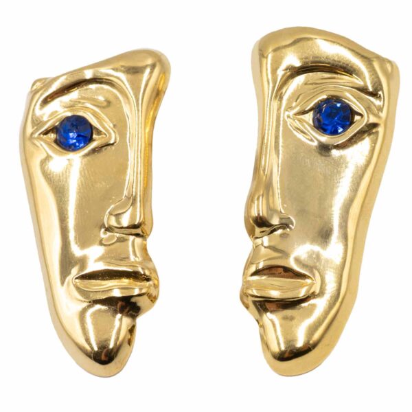 Σκουλαρίκια Αυτιού από Χειρουργικό Ατσάλι Επιχρυσωμένο - ATSEAR88