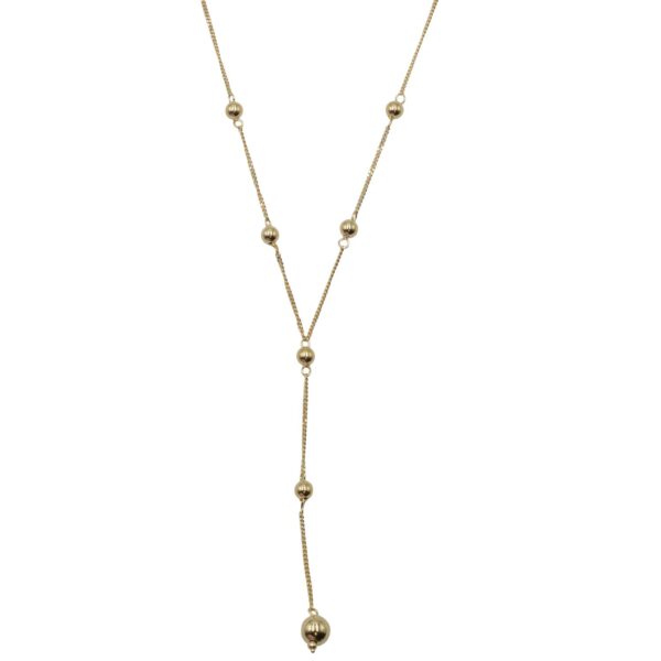 Κολιέ Ασημένιο με Σχέδιο Επιχρυσωμένο- AS22