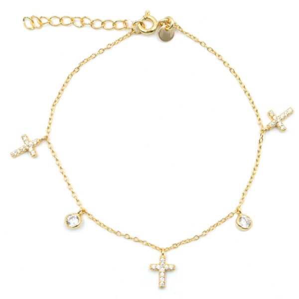 Βραχιόλι Χεριού Ασημένιο Επιχρυσωμένο - SBIT134