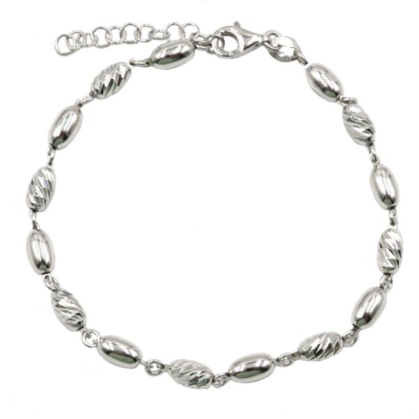 Βραχιόλι Χεριού Ασημένιο Επιπλατινωμένο - SBIT110