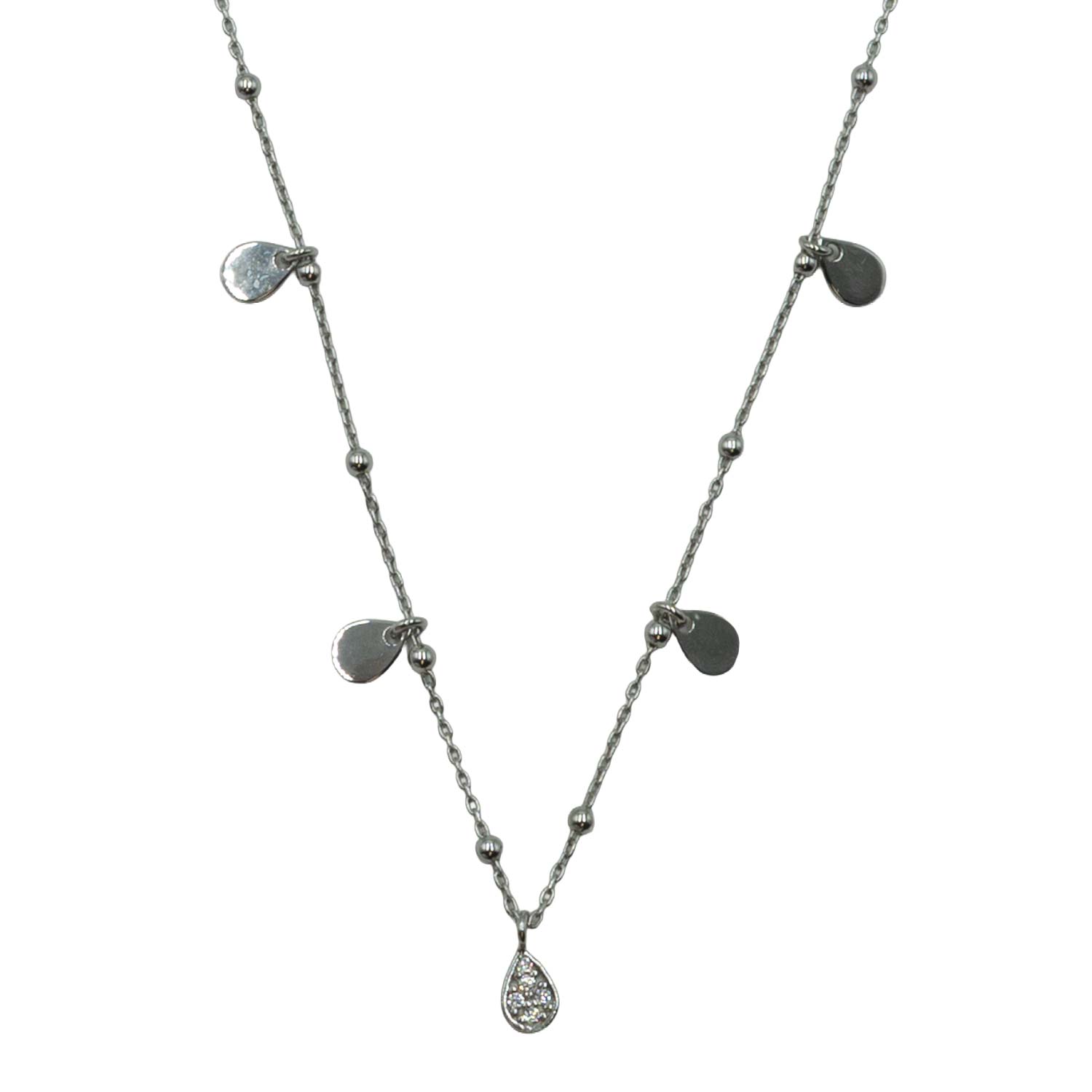 Κολιέ Ασημένιο με Σχέδιο- AS78