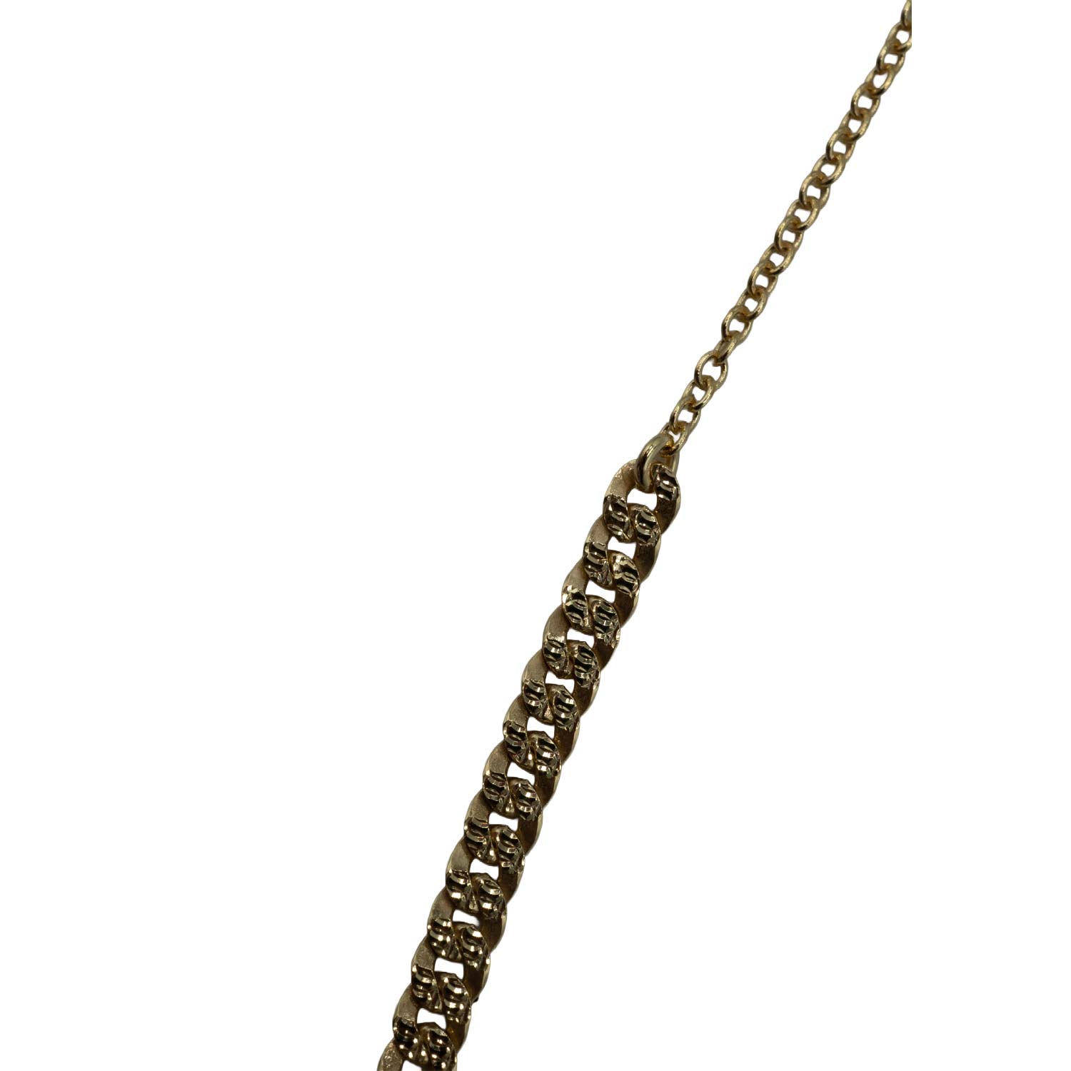 Κολιέ Ασημένιο με Σχέδιο Επιχρυσωμένο- AS24