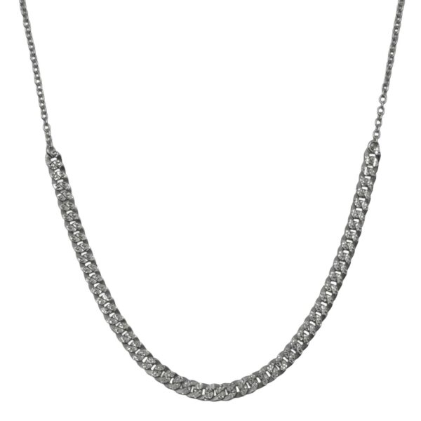 Κολιέ Ασημένιο με Σχέδιο- AS72