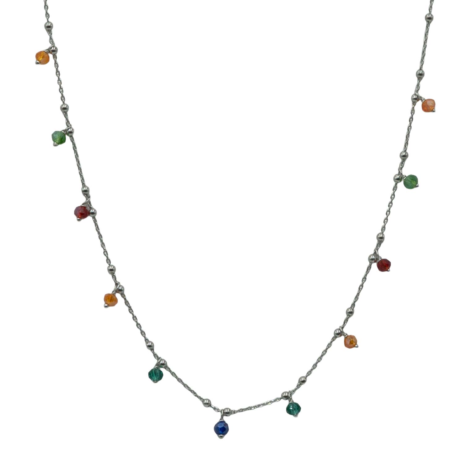 Κολιέ Ασημένιο με Σχέδιο- AS77