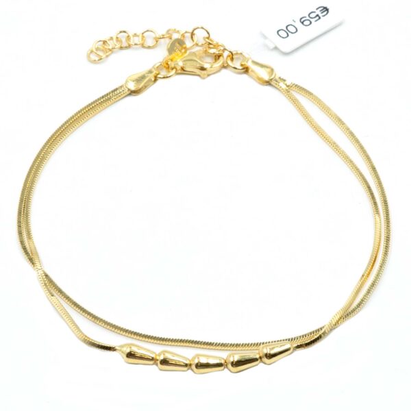 Βραχιόλι Χεριού Ασημένιο Επιχρυσωμένο - SBIT143