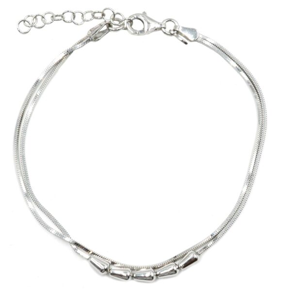 Βραχιόλι Χεριού Ασημένιο Επιπλατινωμένο - SBIT144