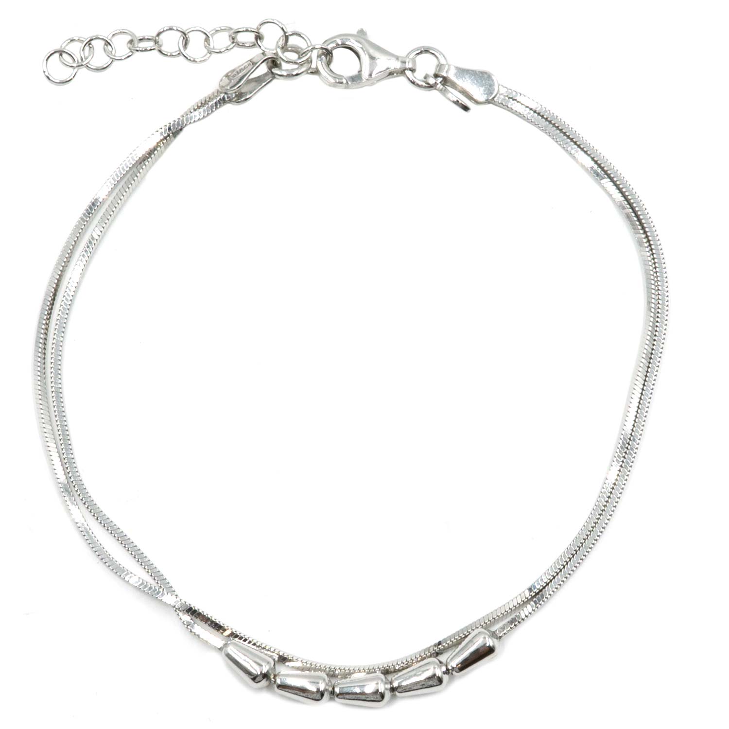 Βραχιόλι Χεριού Ασημένιο Επιπλατινωμένο - SBIT144