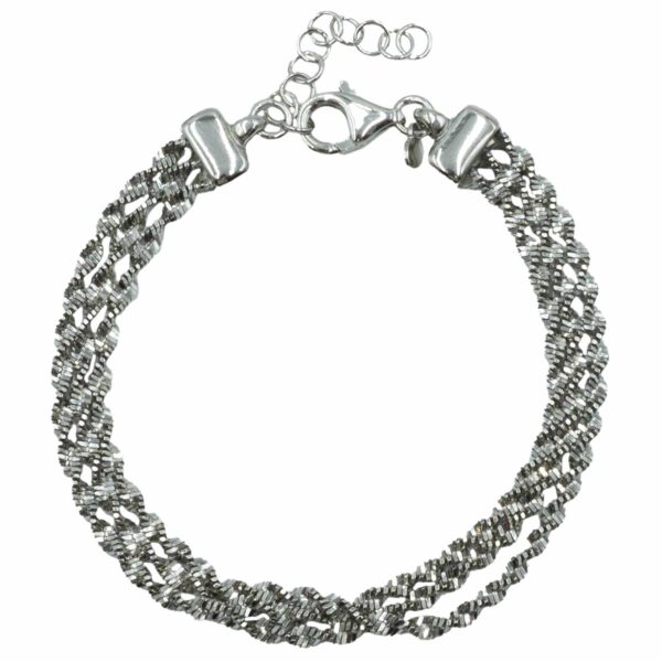 Βραχιόλι Χεριού Ασημένιο Επιπλατινωμένο - SBIT71