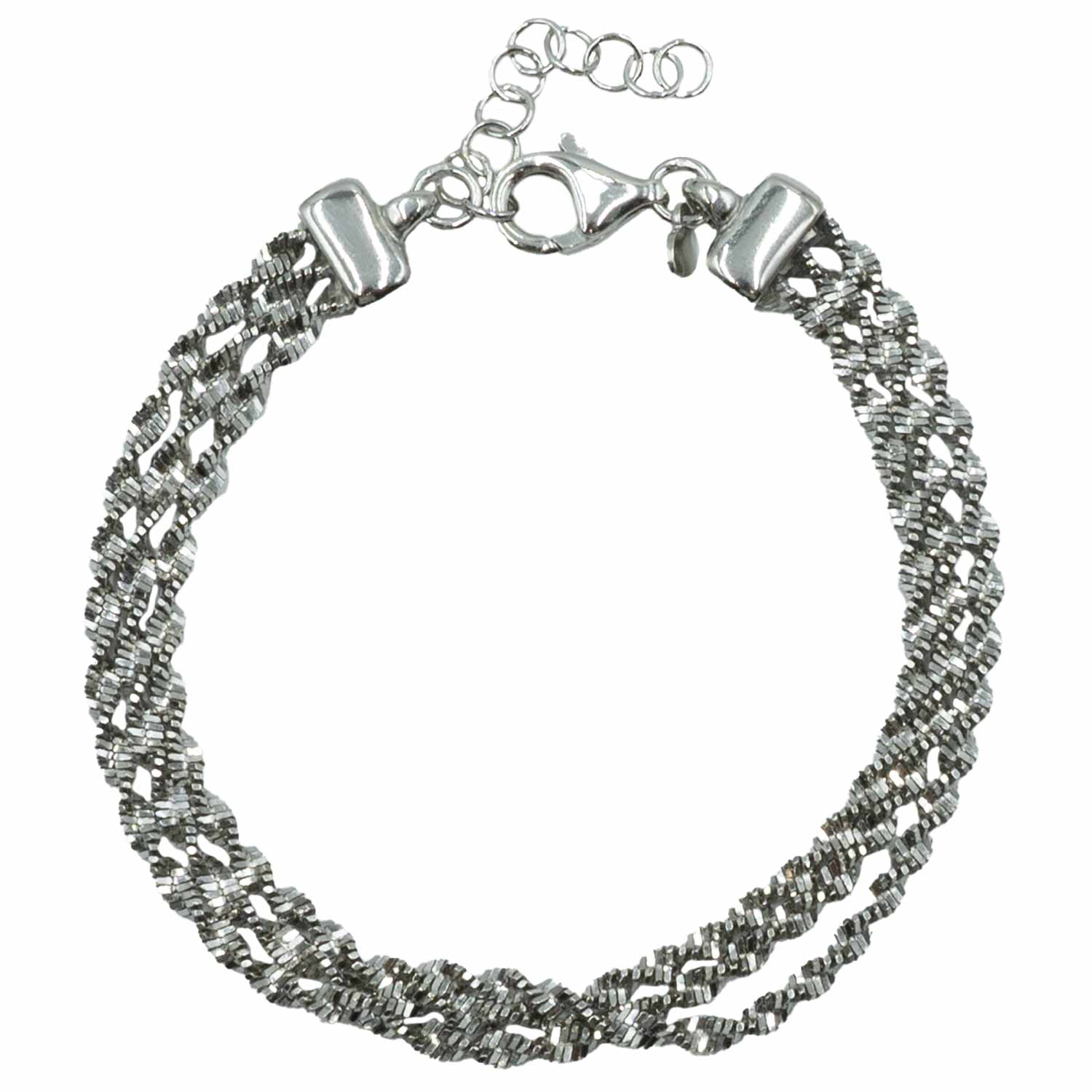 Βραχιόλι Χεριού Ασημένιο Επιπλατινωμένο - SBIT71