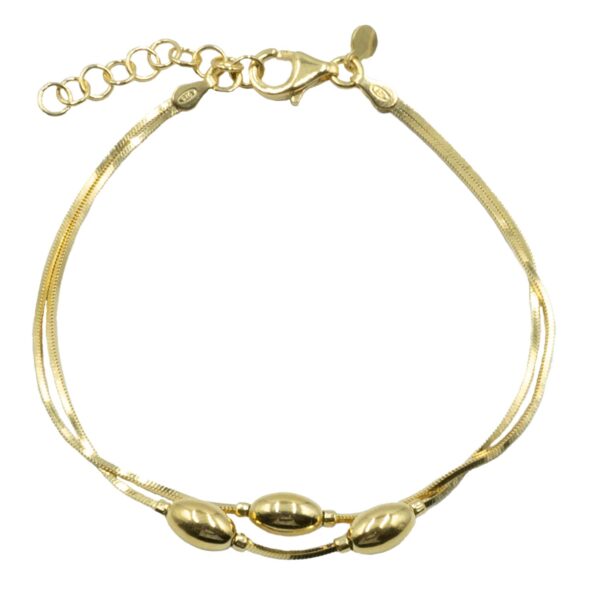 Βραχιόλι Χεριού Ασημένιο Επιχρυσωμένο - SBIT93