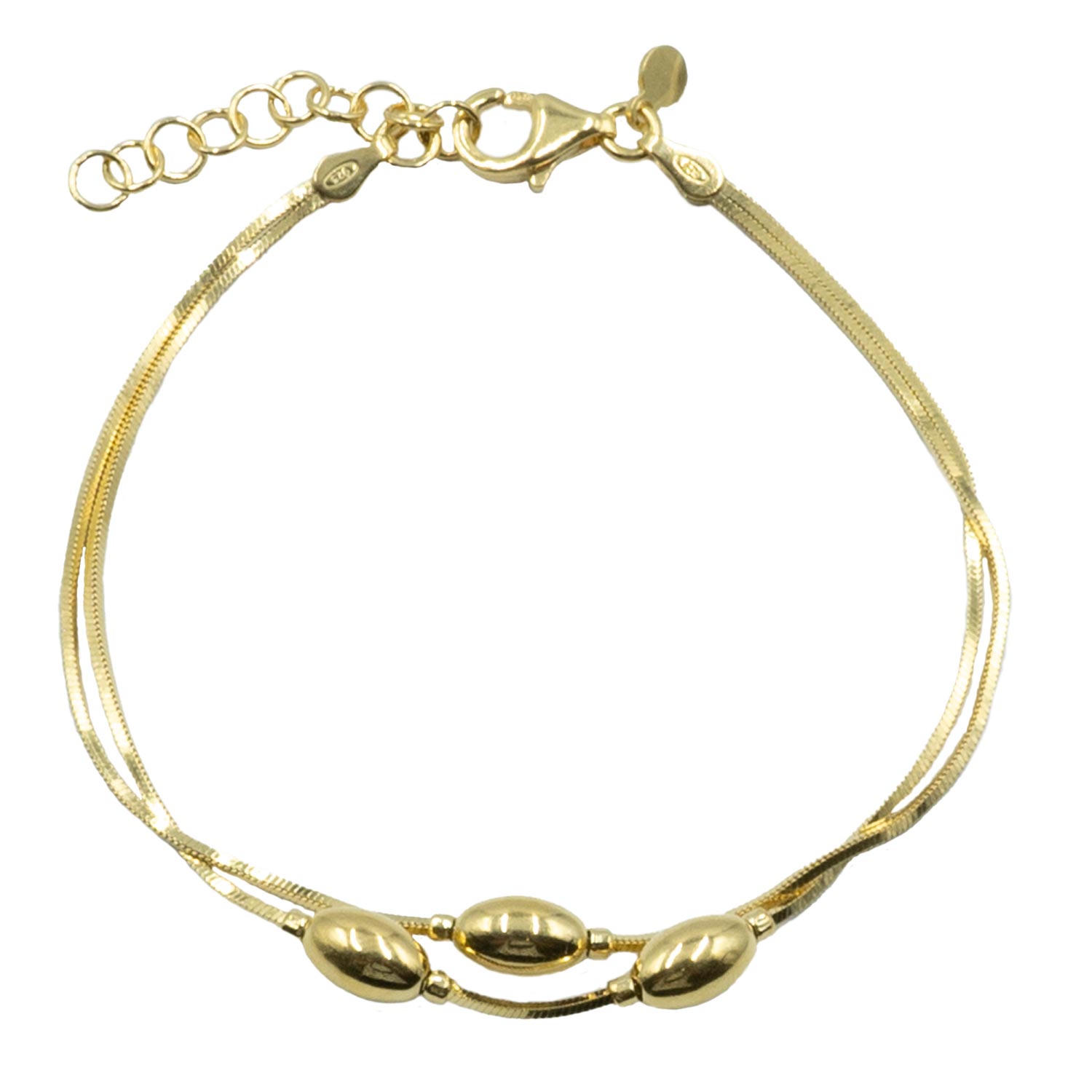 Βραχιόλι Χεριού Ασημένιο Επιχρυσωμένο - SBIT93