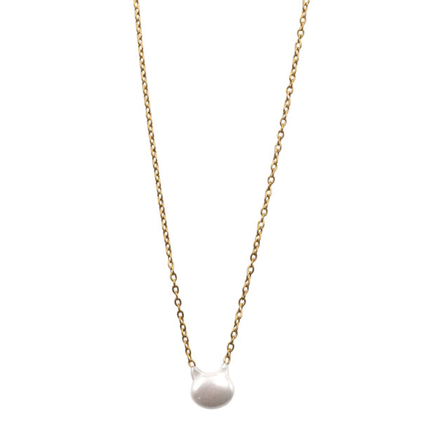 Κολιέ από Επιχρυσωμένο Ατσάλι με Σχέδιο – KOL57