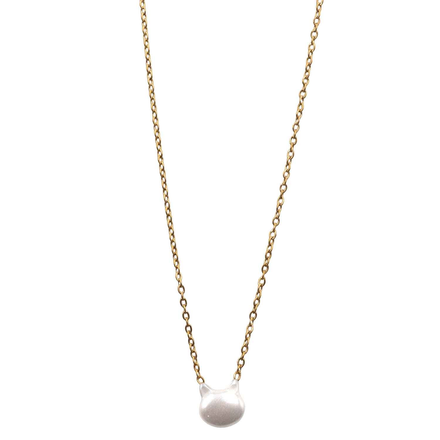 Κολιέ από Επιχρυσωμένο Ατσάλι με Σχέδιο – KOL57