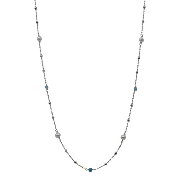 Κολιέ Ασημένιο με Σχέδιο- AS79