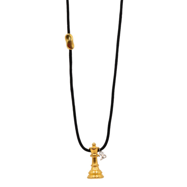 Γούρι Χειροποίητo Κολίε Επιχρυσωμένο με Σχέδιο - G202659