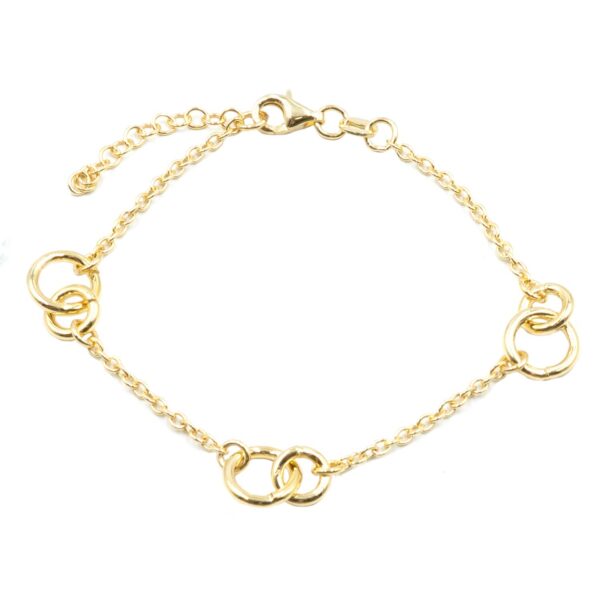 Βραχιόλι Χεριού Ασημένιο Επιχρυσωμένο - SBIT145