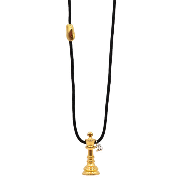 Γούρι Χειροποίητo Κολίε Επιχρυσωμένο με Σχέδιο - G202658