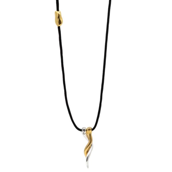 Γούρι Χειροποίητo Κολιέ Επιχρυσωμένο με Σχέδιο - G202667