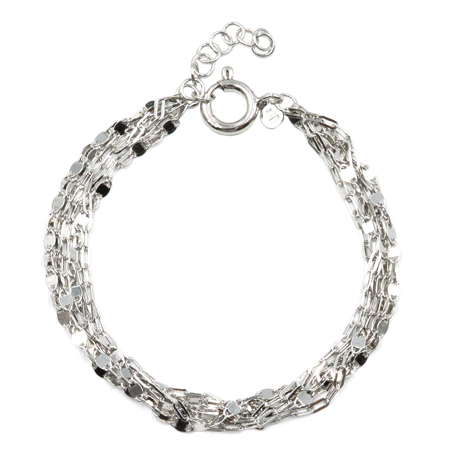 Βραχιόλι Χεριού Ασημένιο Επιπλατινωμένο - SBIT146