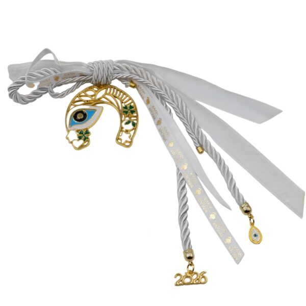 Γούρι Χειροποίητo Μεταλλικό με Σχέδιο - G202611