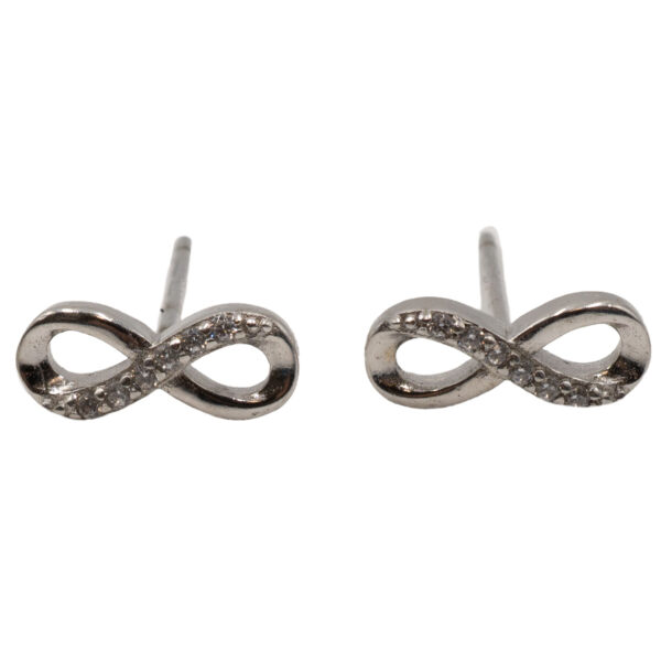 Σκουλαρίκια Αυτιού Ασημένια Επιπλατινωμένα με Ζιργκόν - ΕΙΤ9