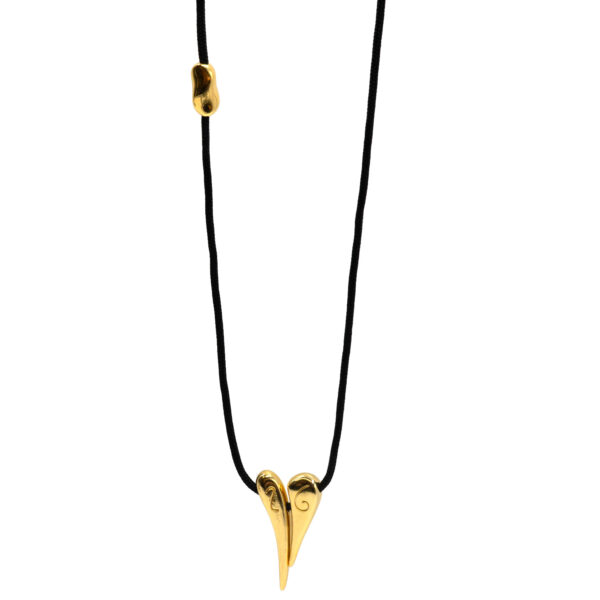 Γούρι Χειροποίητo Κολίε Επιχρυσωμένο με Σχέδιο - G202655