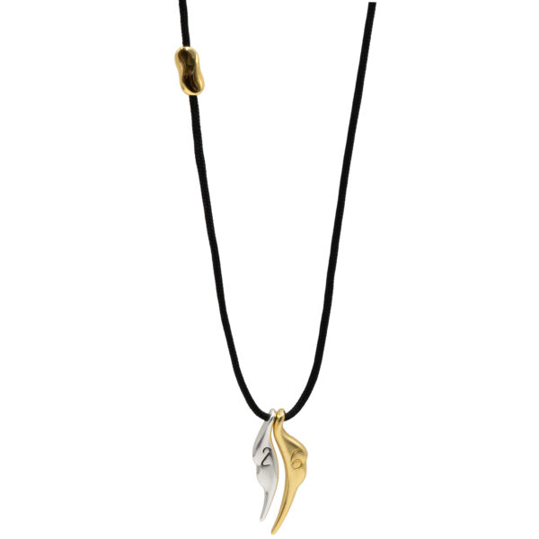 Γούρι Χειροποίητo Κολίε Επιχρυσωμένο με Σχέδιο - G202652