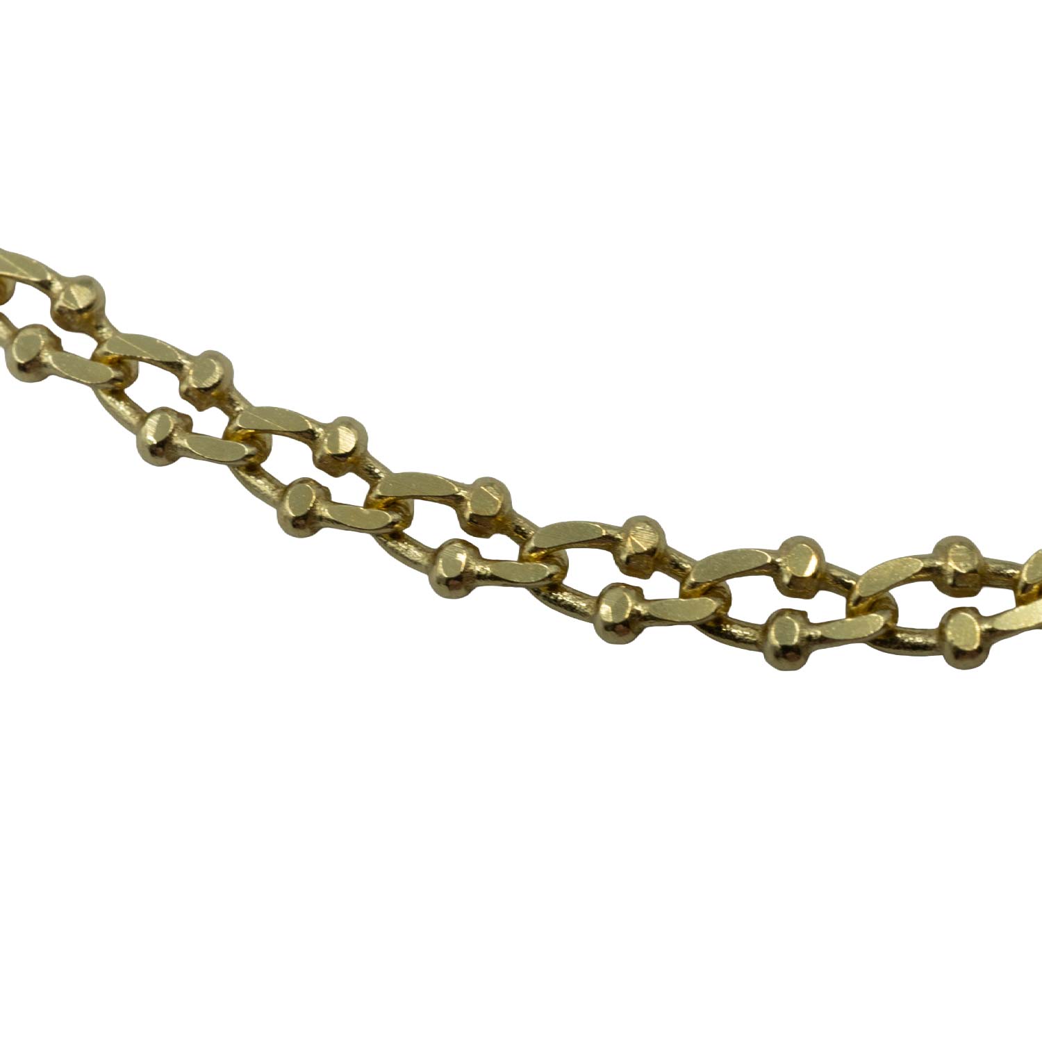 Κολιέ Ασημένιο με Σχέδιο Επιχρυσωμένο- AS31