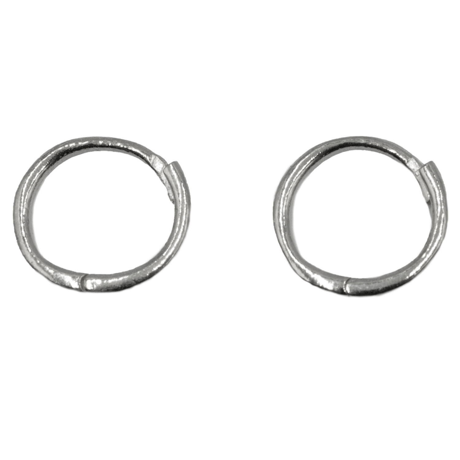 Σκουλαρίκια Αυτιού Ασημένια Επιπλατινωμένα Κρίκοι - ΕΙΤ29