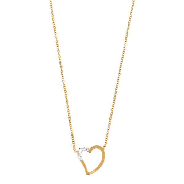 Κολιέ από Επιχρυσωμένο Ατσάλι με Σχέδιο – KOL59