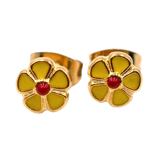 Σκουλαρίκια Αυτιού από Χειρουργικό Ατσάλι Επιχρυσωμένο - ATSEAR83