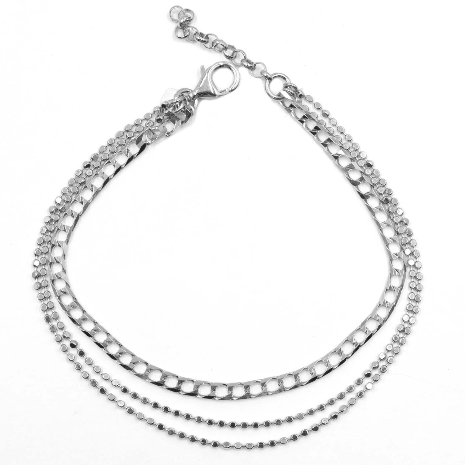 Βραχιόλι Χεριού Ασημένιο Επιπλατινωμένο - SBIT149