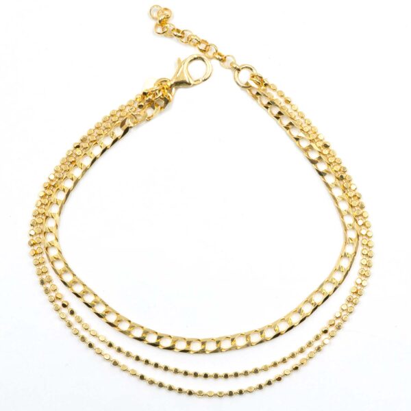 Βραχιόλι Χεριού Ασημένιο Επιχρυσωμένο - SBIT150