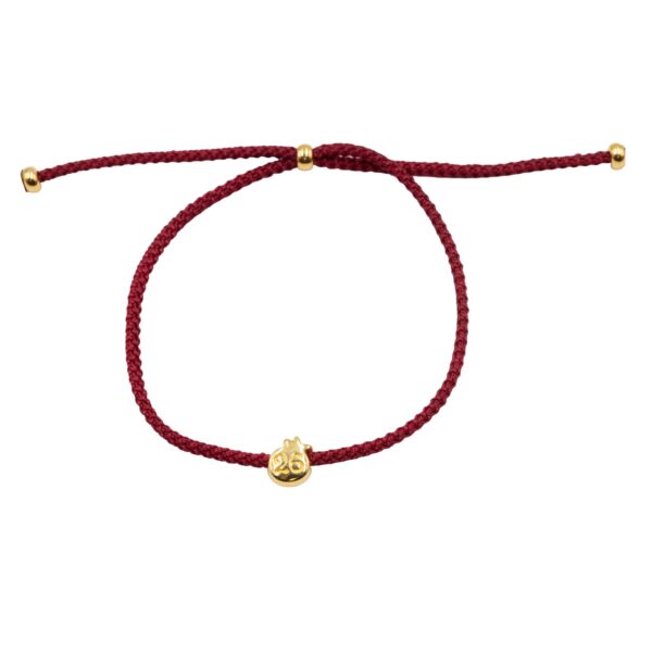 Γούρι Χειροποίητo βραχιόλι Επιχρυσωμένο με Σχέδιο - G202645