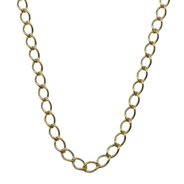 Κολιέ Ασημένιο με Σχέδιο Επιχρυσωμένο- AS37