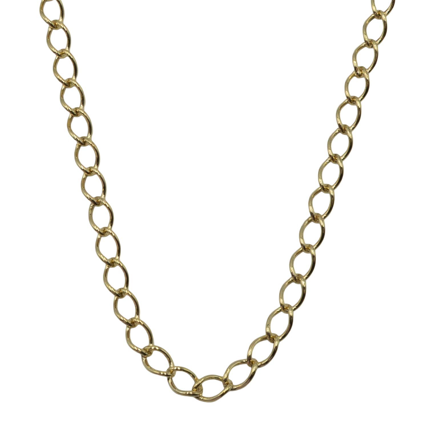 Κολιέ Ασημένιο με Σχέδιο Επιχρυσωμένο- AS37