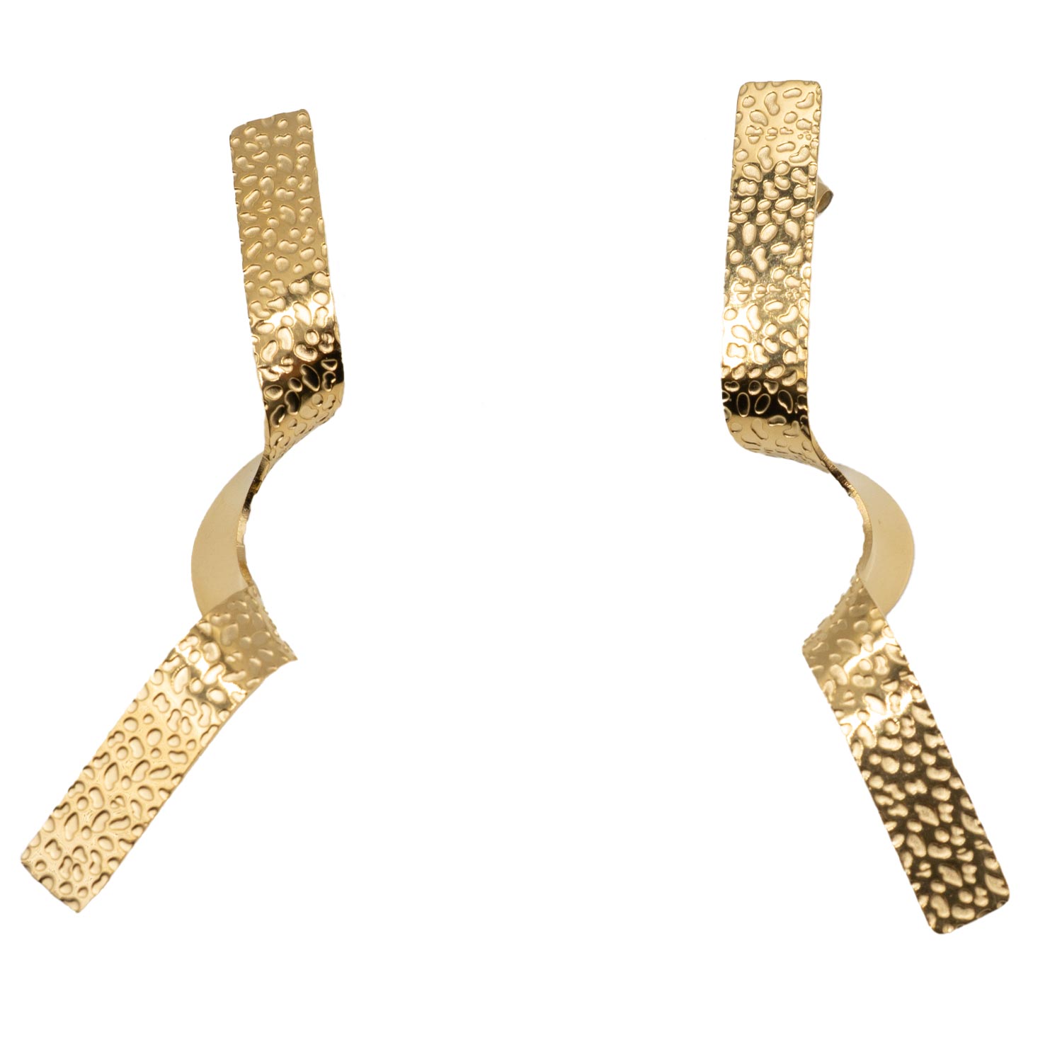 Σκουλαρίκια Αυτιού από Χειρουργικό Ατσάλι Επιχρυσωμένο - ATSEAR90